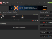 Tablet Screenshot of dailydota2.com